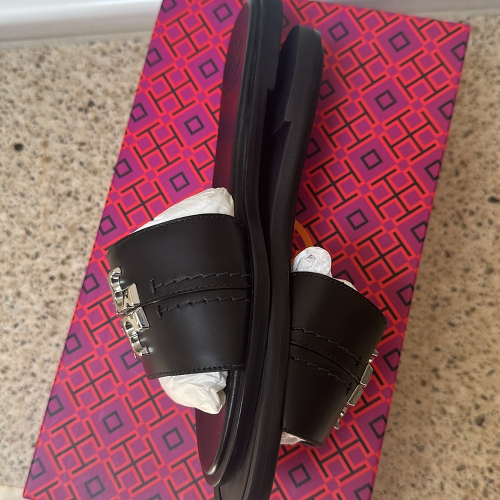 NWT Tory Burch EVERLY Slide/calf leather - Picture 7 of 9